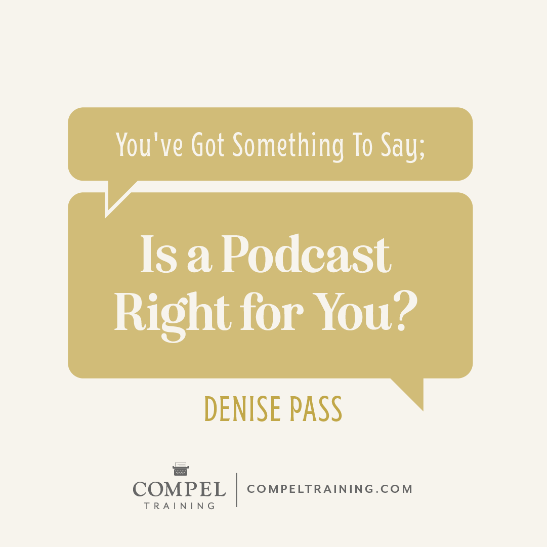 Are you interested in podcasting but aren’t sure if it’s right for you? Want to learn more about what podcasting is and what it takes? In this post, Denise Pass does an incredible job breaking it down for us in language we can understand so we can decide, once and for all, if podcasting is the way to go ...