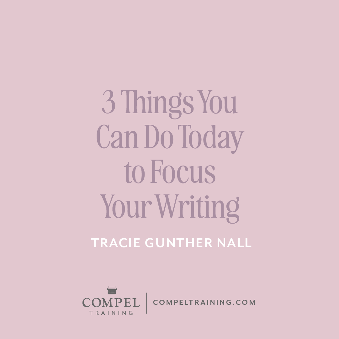 We’re writers. That means we’ll encounter times where we just can’t seem to focus. No matter what we do, we can become distracted and scattered. In time it can lead to discouragement and even fragmented writing. Don’t give up. There’s hope! Here are three simple things you can do to keep yourself focused in your writing.