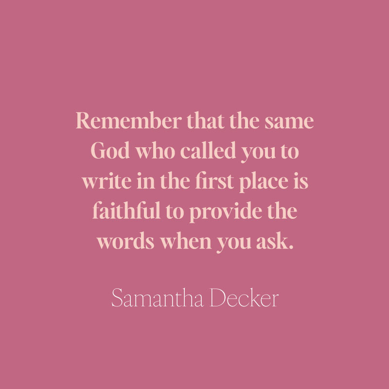 It’s possible to be both sure of your calling to write and at a loss for words. When that happens, what should we do? Here are seven biblical ways to move past writer’s block and start putting words to paper today.