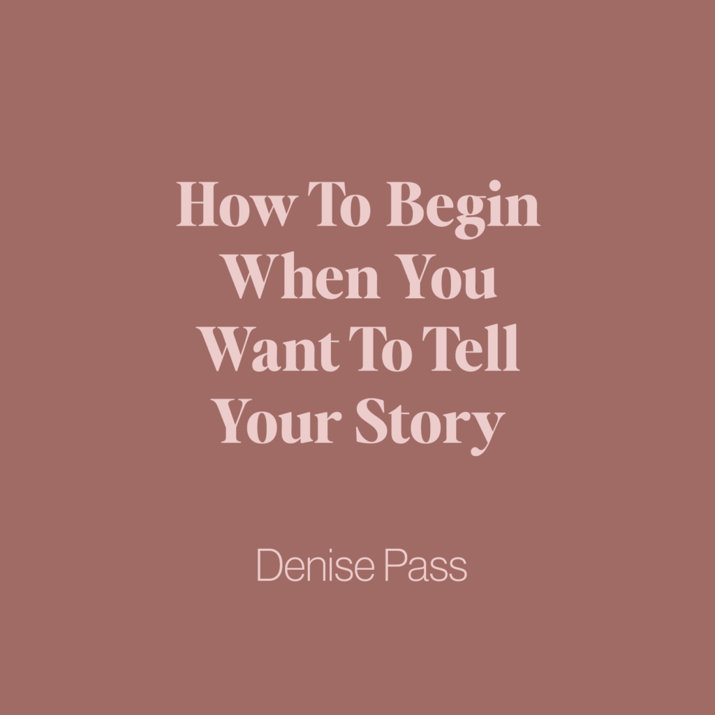 Friends, sharing our stories can be painful. Sometimes, we don’t know if we’re ready to or not. We want to start, but we feel unsure. So how do we know when the right time is and when we are ready? How do we even begin? Below, Denise breaks it down for us so we can find the answers to these questions and share our stories in an impactful way!