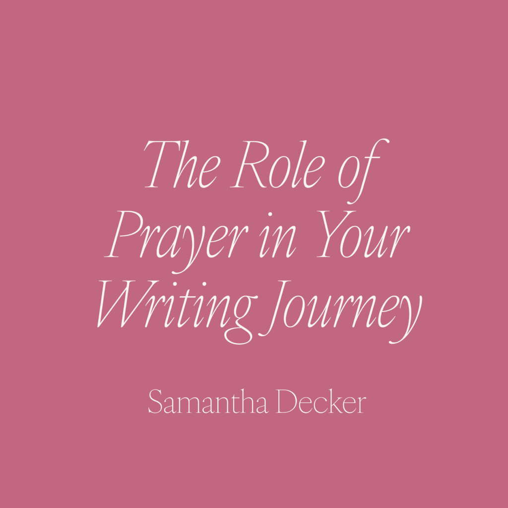 We know you love to write and pray for your reader, but did you know you can pray over your words before you even write them? That’s right! As the foundation for our writing, this is the most important thing we can do!
