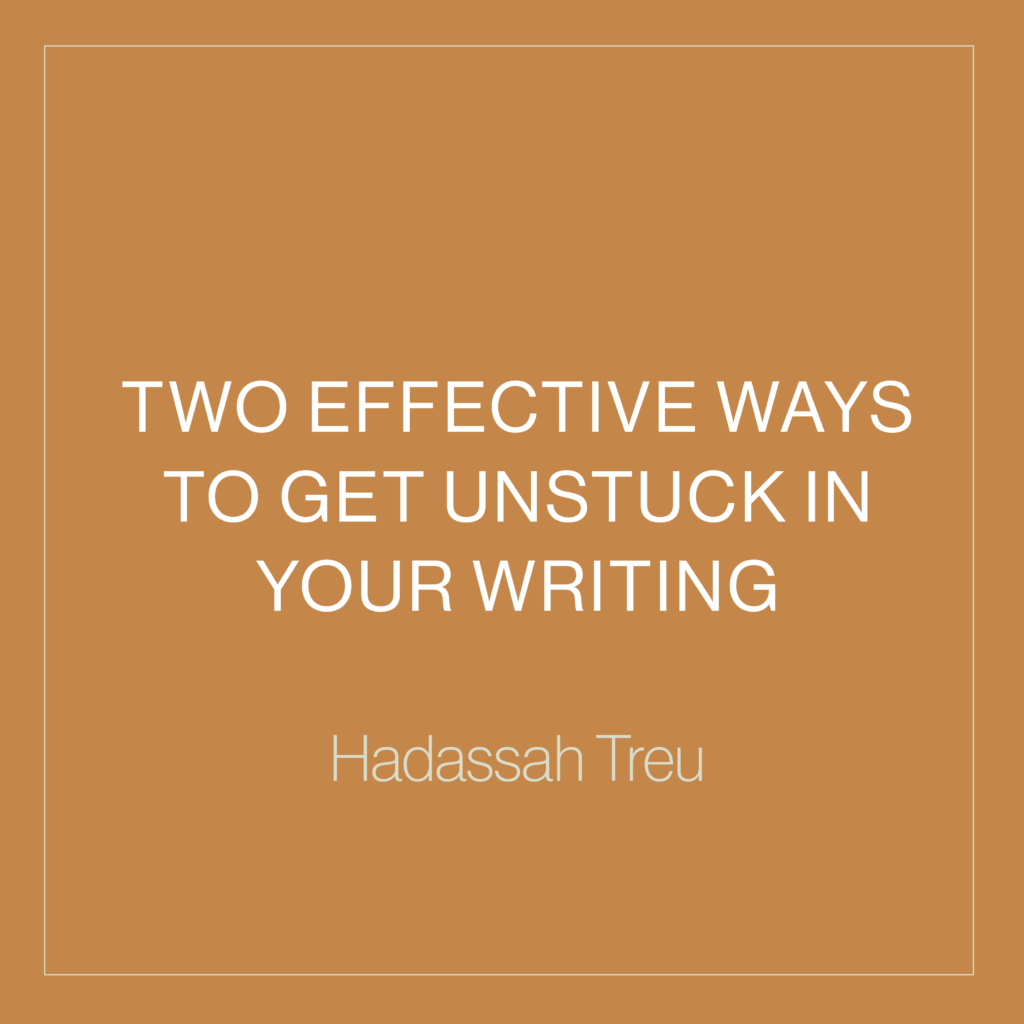 Sometimes we can’t help but feel stuck in our writing. It happens, friends. Here are two simple but very effective ways to get unstuck in your writing and overcome the feeling of creative emptiness.