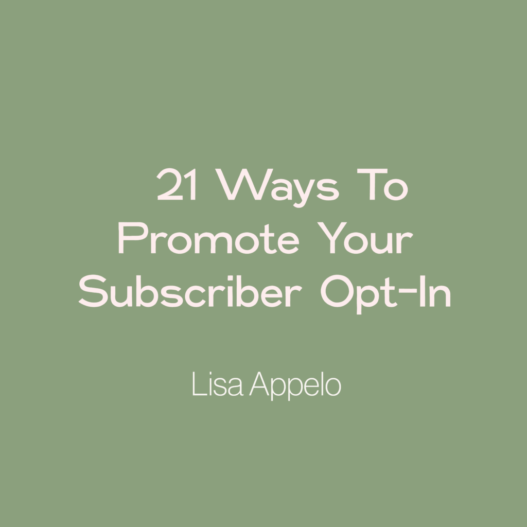 Is there a secret to growing your email list? We know it’s important to have an opt-in, but how can we actually spread the word once we’ve created one? Today we’ve put together 21 ways to promote your subscriber opt-in so you can watch your email list grow like crazy. Read more to find out how ...