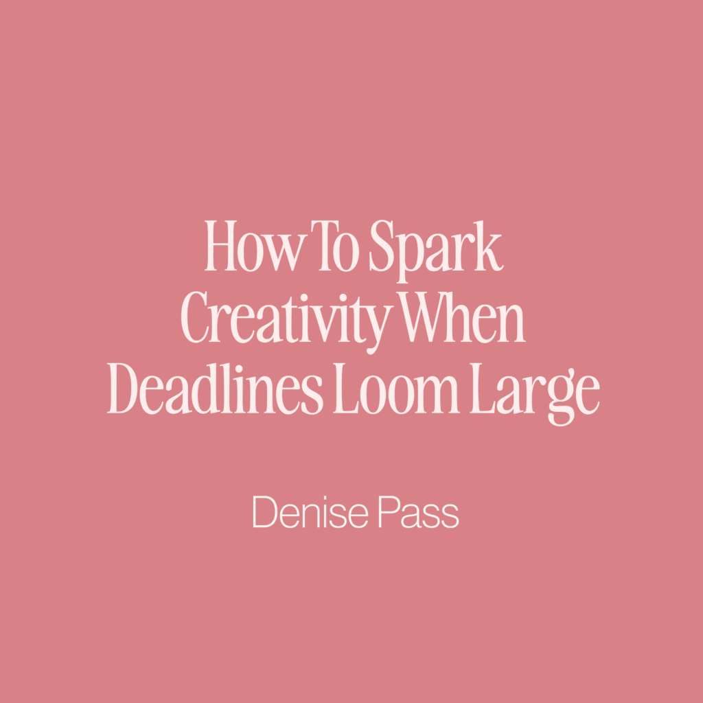 Deadlines can feel like the killer of creativity, can’t they? When we know that a due date is coming, we can feel as though our inspiration dries right up. This doesn’t have to be the case forever though. Here are some ways for you to stay motivated, inspired, and creative even with that big deadline looming!