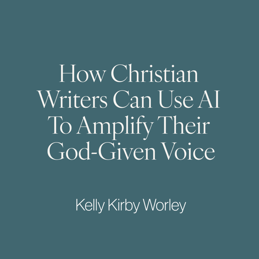What if technology isn’t the enemy of creativity but an unlikely helper — something God can redeem for His glory? Keep reading to discover four ways AI can serve you and your story, helping you to release pressure and reclaim time …