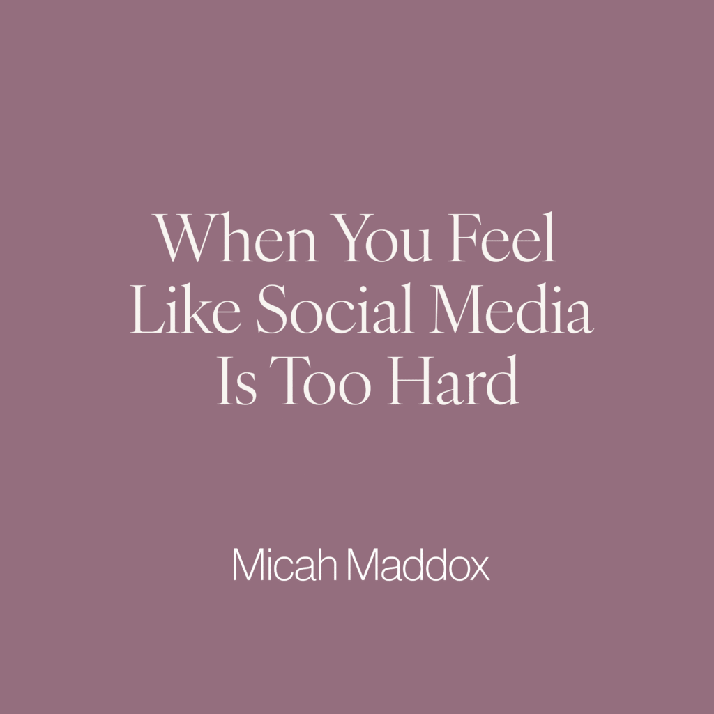 The ever-growing world of social media is constantly changing and evolving. As a writer and creative, the pressure to keep up can feel overwhelming. We get it! We’re here to help! There are many methods and strategies to think about if you need a social media reset. Here’s a simple process to get started …